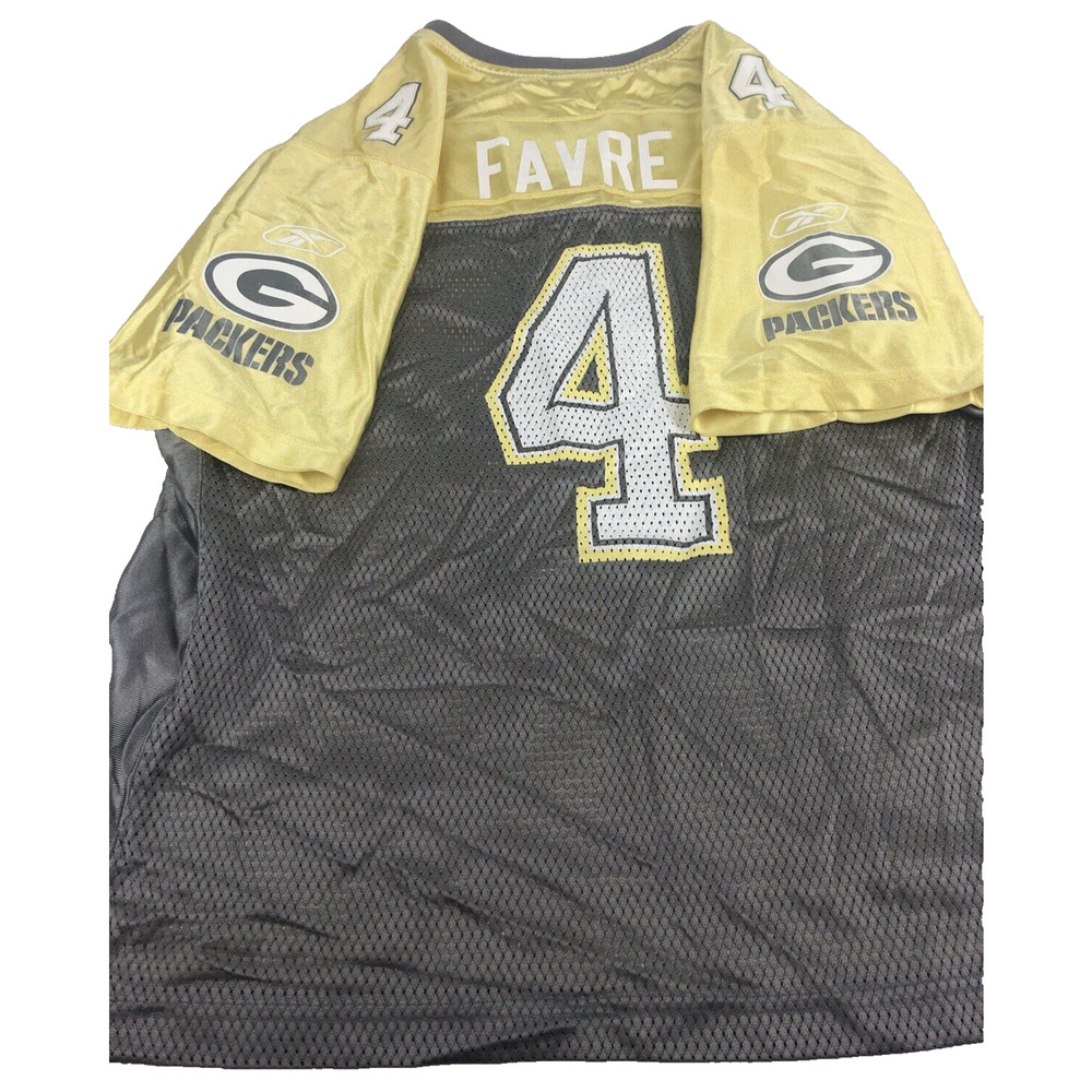 NFL Green Bay Packers Reebok Brett Favre‎ Womens XL Canola Sparkled Jersey Vtg - Picture 16 of 16